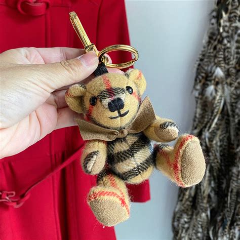 men key chain burberry|designer men's keyring bear.